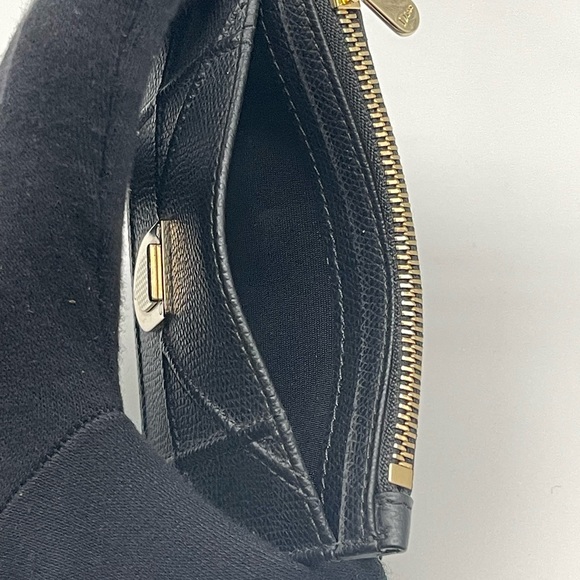 DIORAMA CHRISTIAN DIOR Medium Card HOLDER Slim Wallet Unisex Black Leather New - Picture 4 of 10